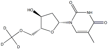5'-O-Methyl-D3-thymidine 结构式