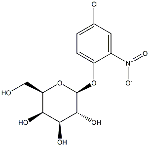 4-Chloro-2-nitrophenyl b-D-galactopyranoside 结构式