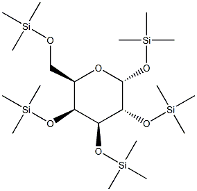 1,2,3,4,6-Penta-O-trimethylsilyl-a-D-galactopyranose 结构式