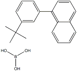 间叔丁基苯基萘硼酸 结构式