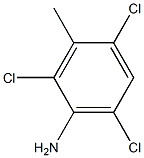 2,4,6-三氯-3-甲基苯胺 结构式