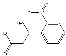 (RS)-3-氨基-3-(2-硝基苯基)丙酸 结构式