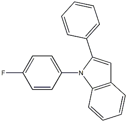 1-(4-氟苯基)-2-苯基吲哚 结构式