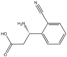 (S)-3-氨基-3-(2-氰基苯基)丙酸 结构式