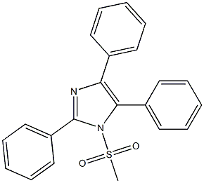 1-甲烷磺酰基-2,4,5-三苯基咪唑 结构式