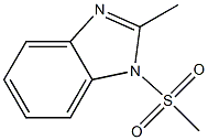 1-甲烷磺酰基-2-甲基苯并咪唑 结构式