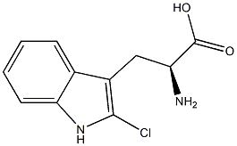 2-氯-L-色氨酸 结构式