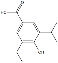 3,5-二异丙基对羟基苯甲酸 结构式