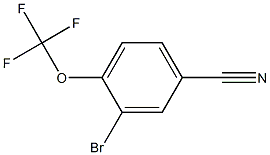 3-溴-4-三氟甲氧基苯腈 结构式