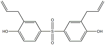 3,3'-二烯丙基-4,4'-二羟基二苯砜 结构式