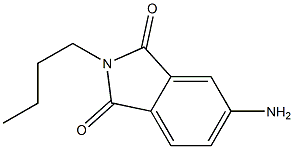 4-氨基-N-丁基邻苯二甲酰亚胺 结构式