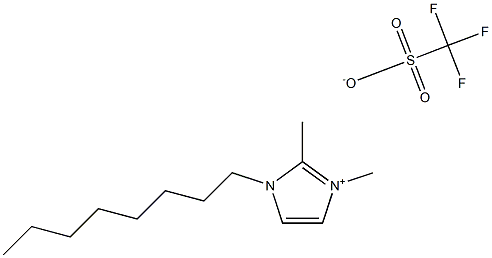 1-辛基-2,3-二甲基咪唑三氟甲磺酸盐 结构式