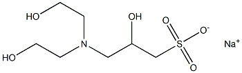 3-双(2-羟乙基)氨基-2-羟基丙磺酸钠盐 结构式