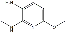 6-甲氧基-2-甲氨基-3-氨基吡啶 结构式