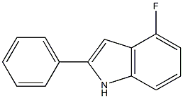 4-氟-2-苯基吲哚 结构式