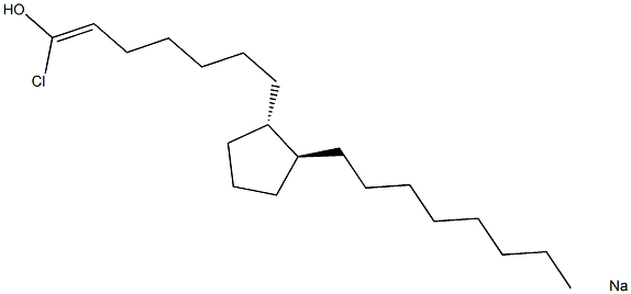 DL-氯前列烯醇钠 结构式