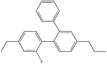 2'-氟-4-丙基-4'-乙基三联苯 结构式