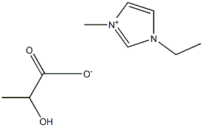 1-乙基-3-甲基咪唑乳酸盐 结构式