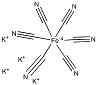亚铁氰化钾水溶液(0.1MOL/L) 结构式