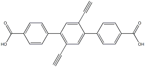 2,5-二对羧基苯基-1,4-二乙炔基苯 结构式