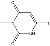 6-碘-3-甲基-嘧啶-2,4(1H,3H)-二酮 结构式