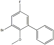 3-溴-5-氟-2-甲氧基 - 1,1'-联苯 结构式