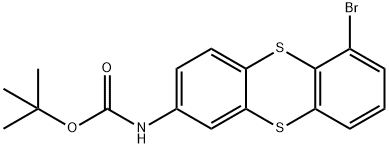 tert-butyl 6-bromothianthren-2-ylcarbamate 结构式