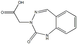 (2-Oxo-1,2-dihydro-benzo[e][1,2,4]triazepin-3-yl)-acetic acid 结构式