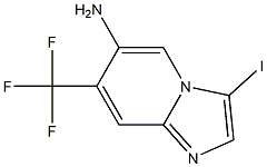 3-Iodo-7-trifluoromethyl-imidazo[1,2-a]pyridin-6-ylamine 结构式