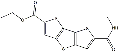 6-(methylcarbamoyl)-dithieno [3,2-b:2',3'-d] thiophene-2-carboxylic acid ethyl ester 结构式