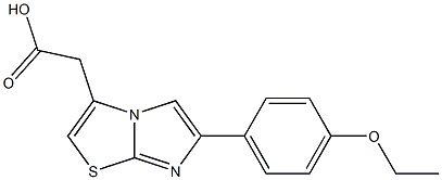 2-[6-(4-ETHOXYPHENYL)IMIDAZO[2,1-B][1,3]THIAZOL-3-YL]ACETIC ACID 结构式