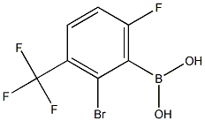 2-溴-6-氟-3-三氟甲基苯硼酸 结构式