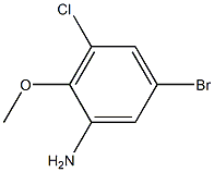 5-Bromo-3-chloro-2-methoxyaniline 结构式