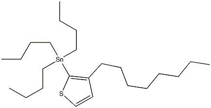 Tributyl-(3-octyl-thiophen-2-yl)-stannane 结构式