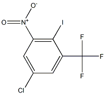 2-三氟甲基-4-氯-6-硝基碘苯 结构式