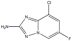 8-Chloro-6-fluoro-[1,2,4]triazolo[1,5-a]pyridin-2-ylamine 结构式