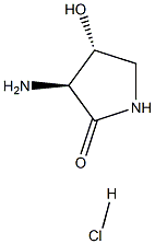 (3S,4R)-3-氨基-4-羟基吡咯烷-2-酮盐酸盐 结构式