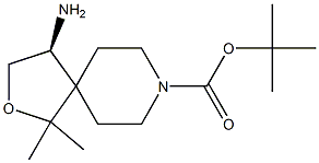 tert-butyl (S)-4-amino-1,1-dimethyl-2-oxa-8-azaspiro[4.5]decane-8-carboxylate 结构式