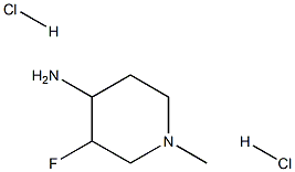 3-fluoro-1-methylpiperidin-4-amine dihydrochloride 结构式