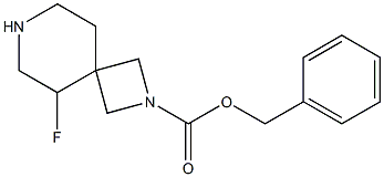 benzyl 5-fluoro-2,7-diazaspiro[3.5]nonane-2-carboxylate 结构式