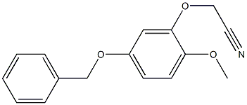 2-(5-(Benzyloxy)-2-methoxyphenoxy)acetonitrile 结构式
