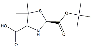 Boc-(S)-5,5-dimethyl-1,3-thiazolidine-4-carboxylic acid 99+% (HPLC) 结构式