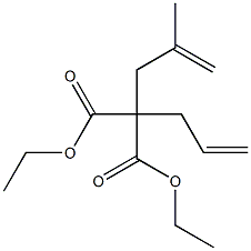 Diethyl 2-allyl-2-(2-methylallyl)malonate 结构式