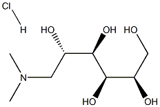 N,N-Dimethyl-D-glucamine Hydrochloride 结构式