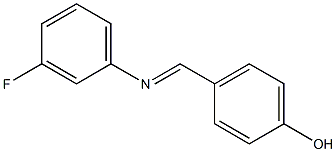 4-[[(3-Fluorophenyl)imino]methyl]phenol 结构式