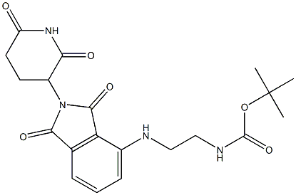 沙利度胺-NH-C2-NH-Boc 结构式