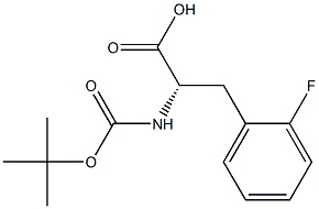 Boc-2-fluoro-L-phenylalanine 99+% (HPLC) 结构式