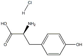 L-Tyrosine hydrochloride 99+% 结构式