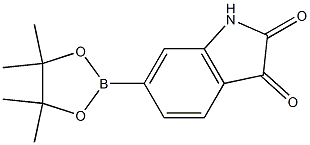 6-(4,4,5,5-Tetramethyl-[1,3,2]dioxaborolan-2-yl)-1H-indole-2,3-dione 结构式