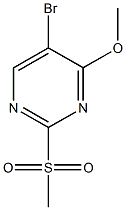 5-溴-4-甲氧基-2-(甲砜基)嘧啶 结构式